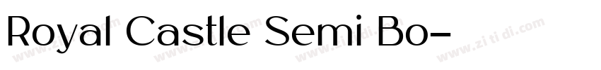 Royal Castle Semi Bo字体转换